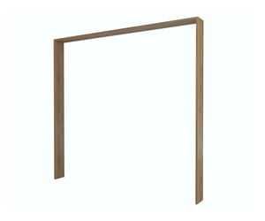 Rám pro šatní skříň Verdeene L (divoký dub + béžová)