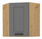 Horní rohová kuchyňská skříňka Lucid 58 x 58 GN 72 1F (dub artisan + dustgrey)