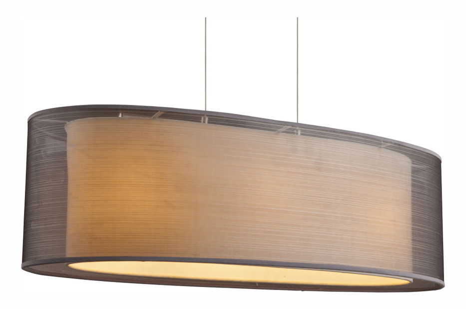 Závěsné svítidlo Theo 15190H2 (klasické) (nikl + šedá)