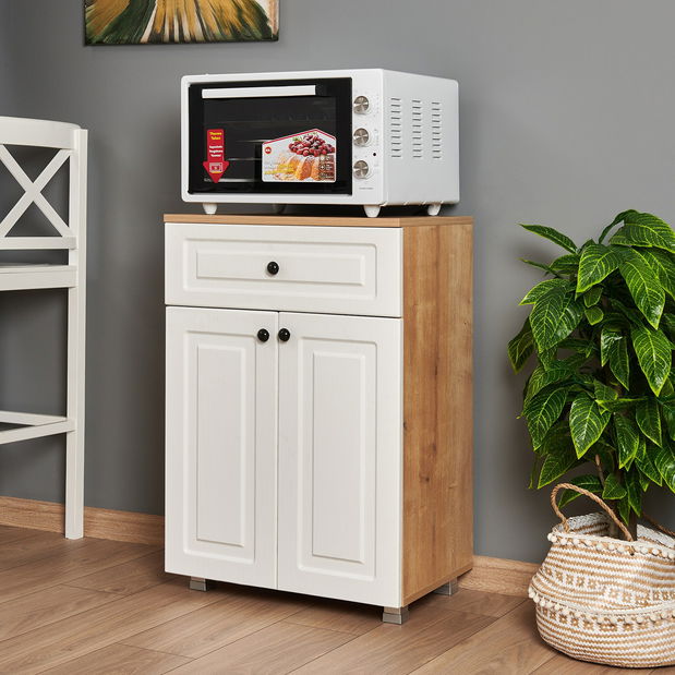 Příborník Tuvantille 34 (dub safírový + ořech)