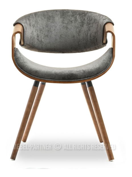Židle Bjorn K (šedá + ořech)