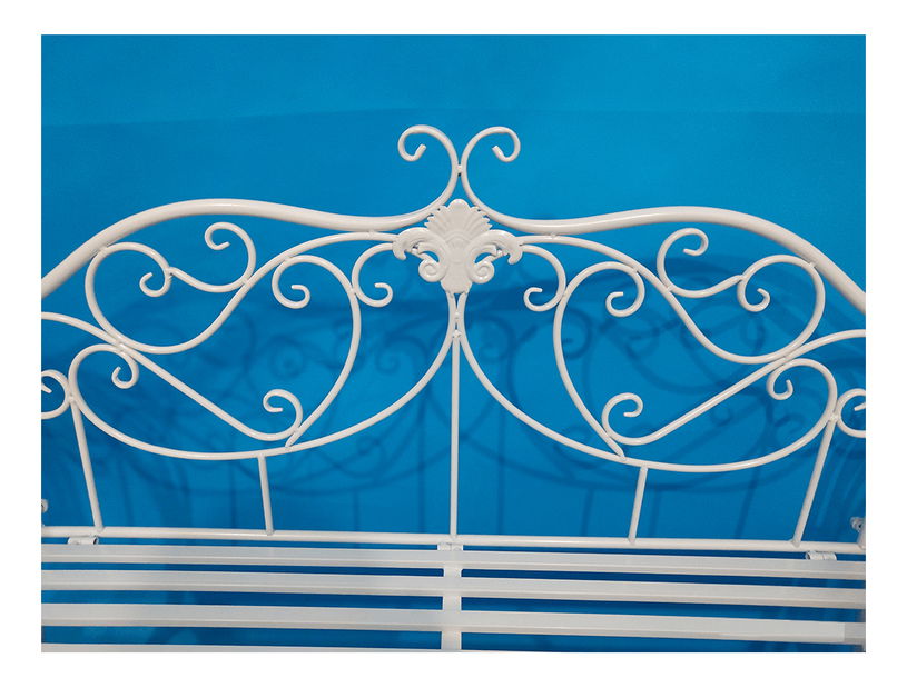 Zahradní lavička Entalia (bílá) *výprodej