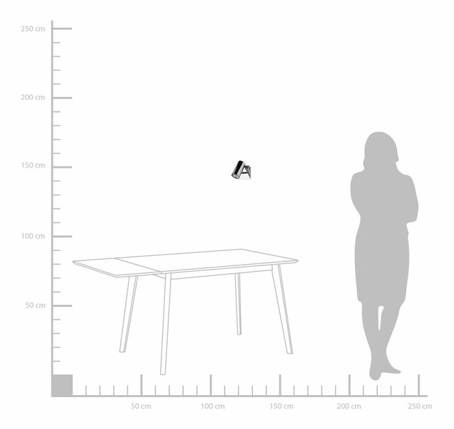 Stropní/nástěnné svítidlo Roseville (stříbrná)