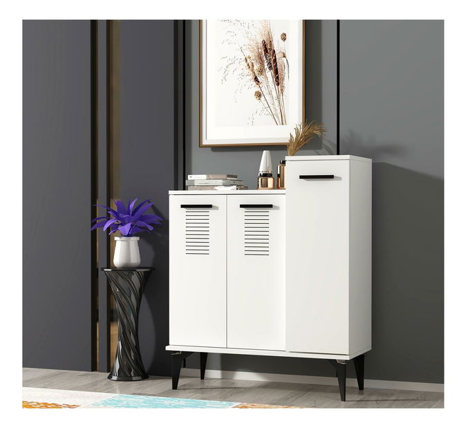 Botník (skříňka na boty) Vipapo 10 (bílá)