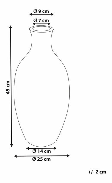 Váza Dolly (zlatá)