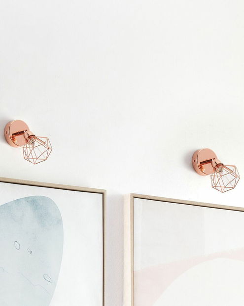 Set 2 ks. nástěnných svítidel EMANUELA (měděná)