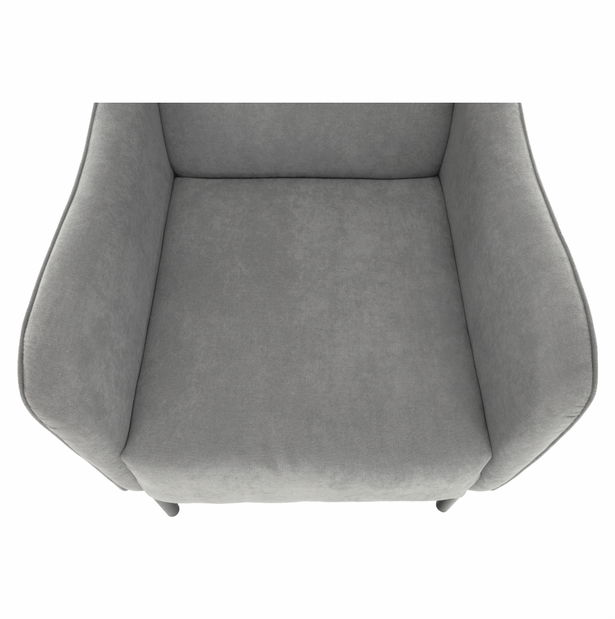 Křeslo ušák Brius (šedá)