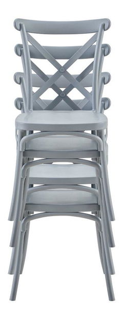 Zahradní židle Saviva (šedá)