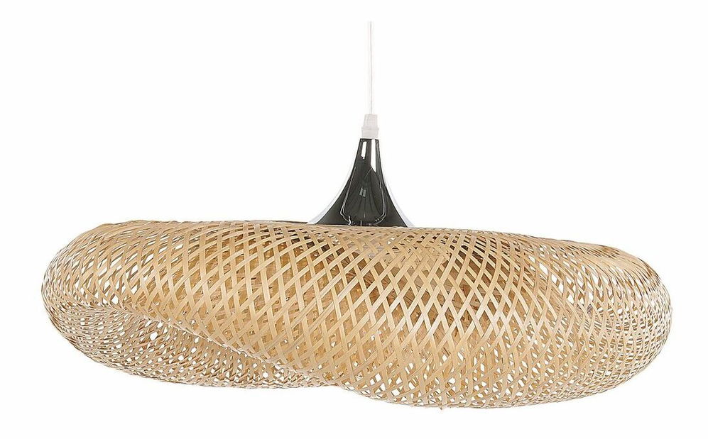 Závěsná lampa BANN (bambus) (světlé dřevo) (malá)