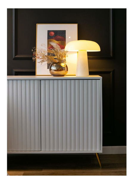 Skříňka Biel B1 (bílá + zlatá)