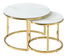 Konferenční stolek May (mramor + zlatá)