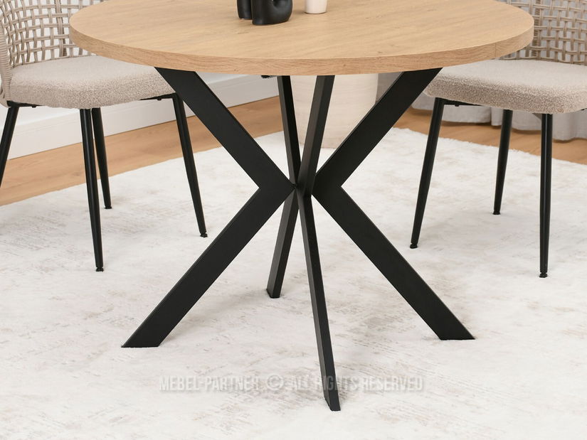 Jídelní stůl Rompa (dub + černá)