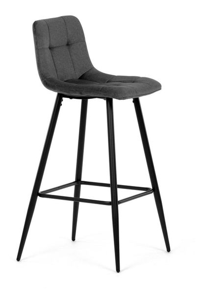 Barová židle Asegurando (tmavě šedá)