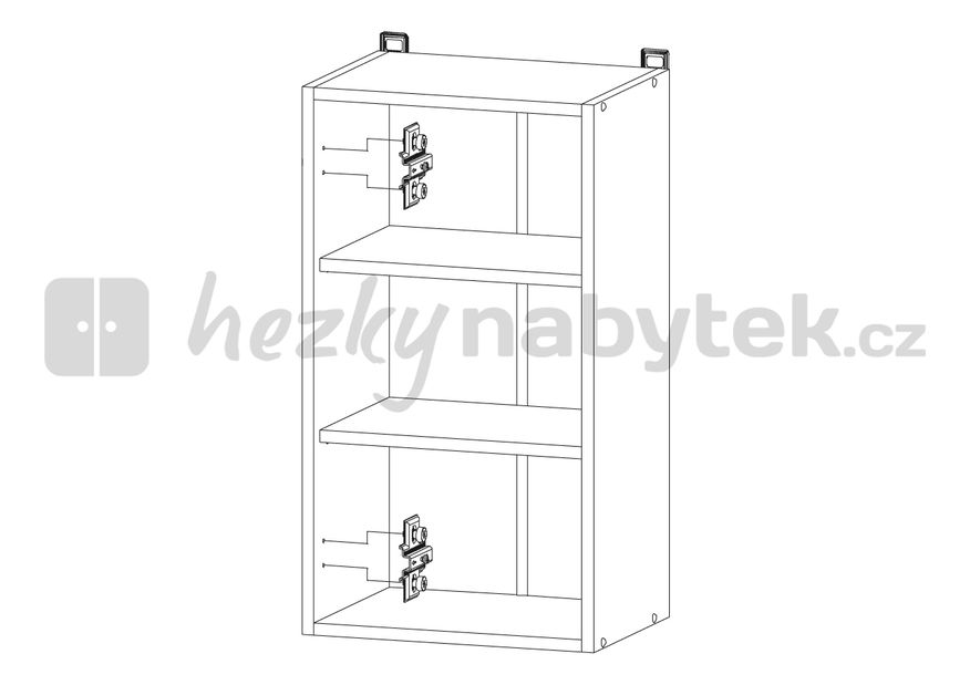 Horní kuchyňská skříňka BRW Nika NKG-40/72-P