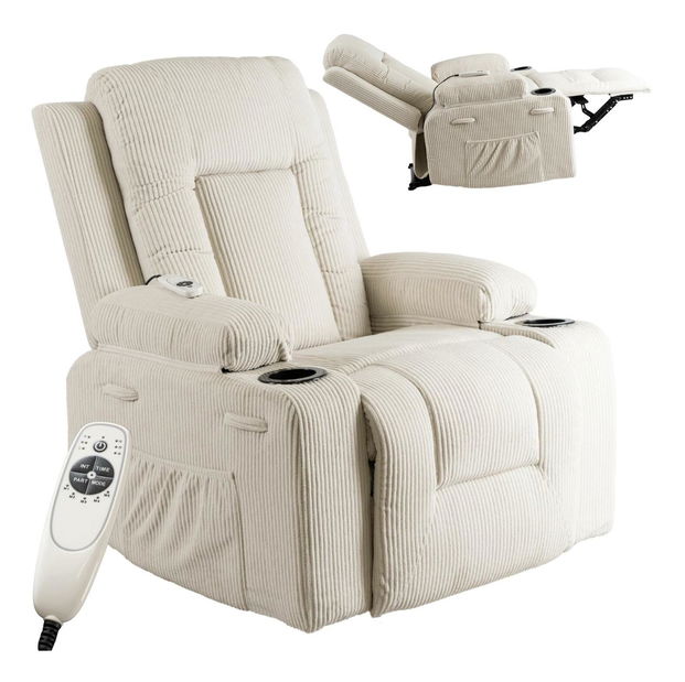 Masážní křeslo Banesto (béžová)