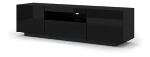 TV stolek/skříňka Aurinko 150 (lesklá černá)