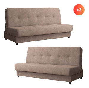  Set 2 kusů pohovek Alibi (béžová)