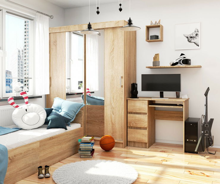 PC stolek Benicio (dub sonoma) (L)