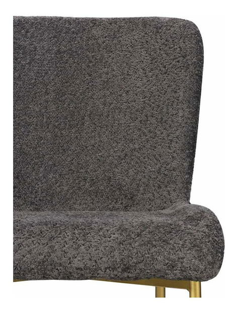 Jídelní židle Nebula (šedá + zlatá)