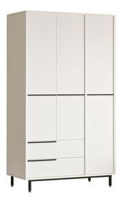 Šatní skříň Otto 15 (bílá + černá)