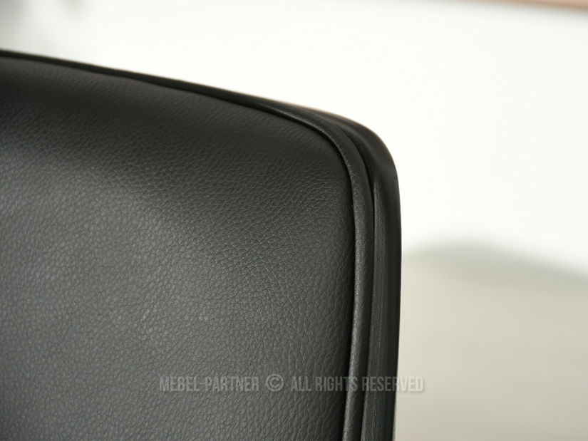 Křeslo Lionel (černá + chromová)