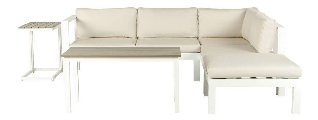 Zahradní sestava Mesza (bílá + béžová)