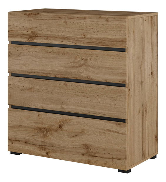 Komoda Crossroad S28 (dub wotan + černá)