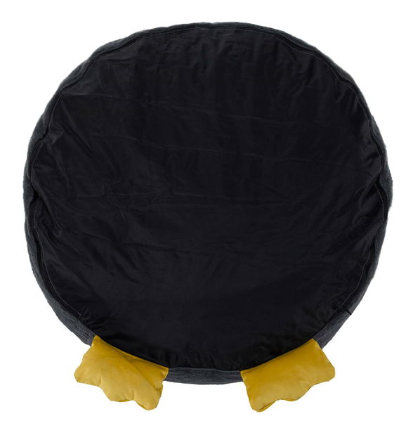 Sedací pytel Permitira (šedá) (tučňák)