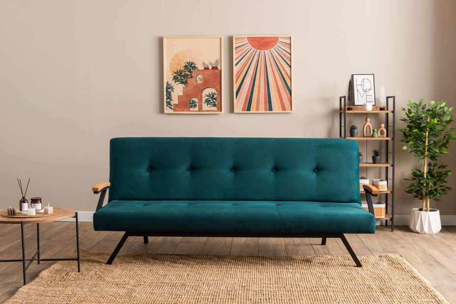 Rozkládací pohovka Zvia (zelená)