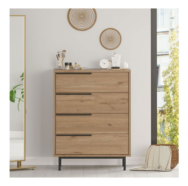 Komoda Otto 17 (ořech + černá)