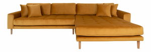 Rohová sedací souprava (P) Lvaveriaora (hořčičná)
