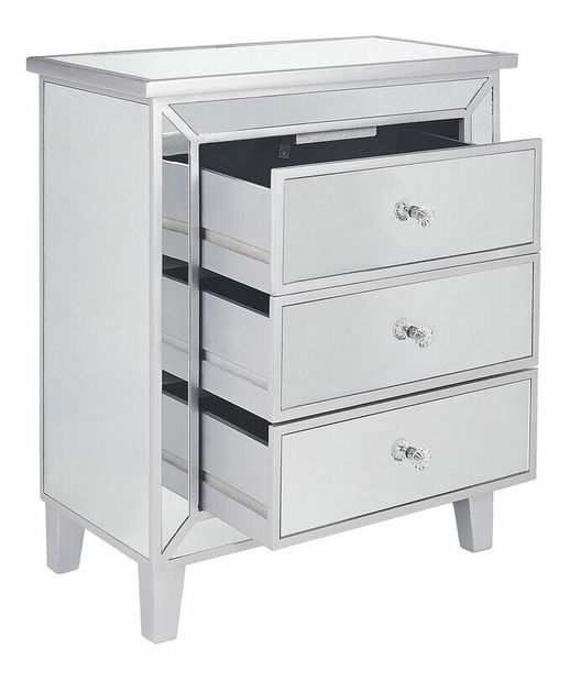 Komoda Beverly (stříbrná)