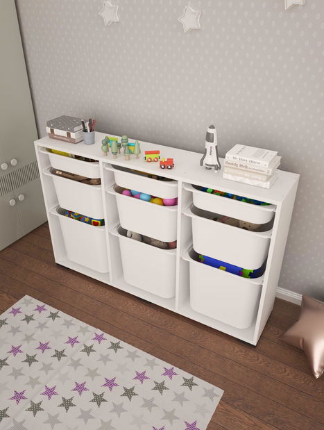 Organizér na hračky Dremonka 1 (bílá)