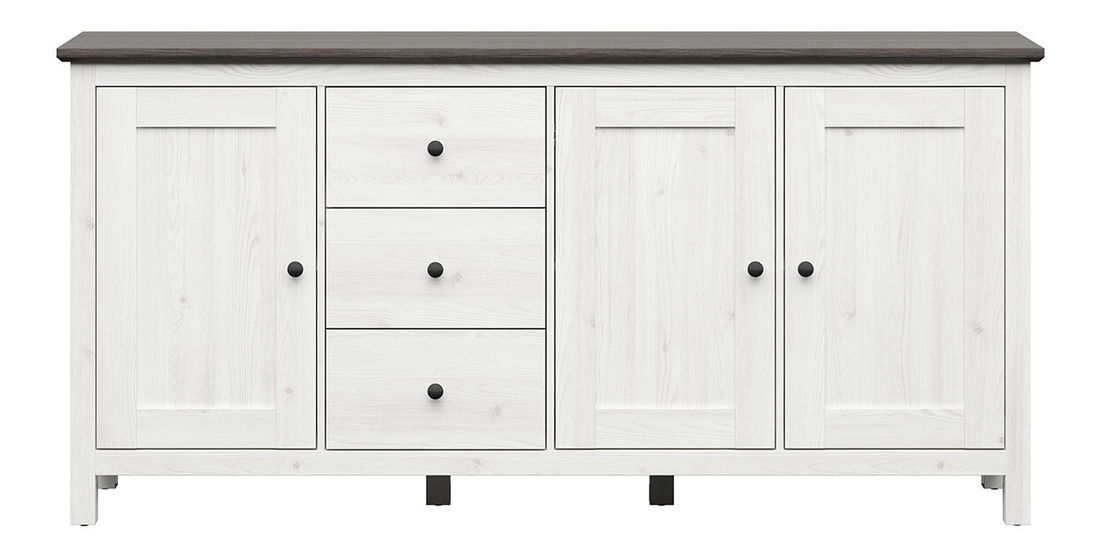 Komoda BRW Hesen KOM3D3S/10/20 (modřín sibiu světlý + borovice larico)