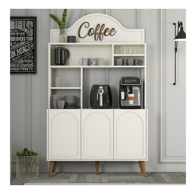 Příborník Lyantela 120 (krémová + ořech)