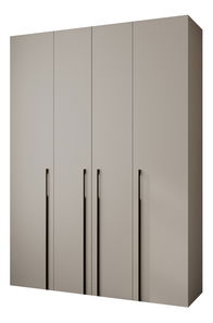 Šatní skříň 180 cm Carmela 40-3 (kašmír + černá)