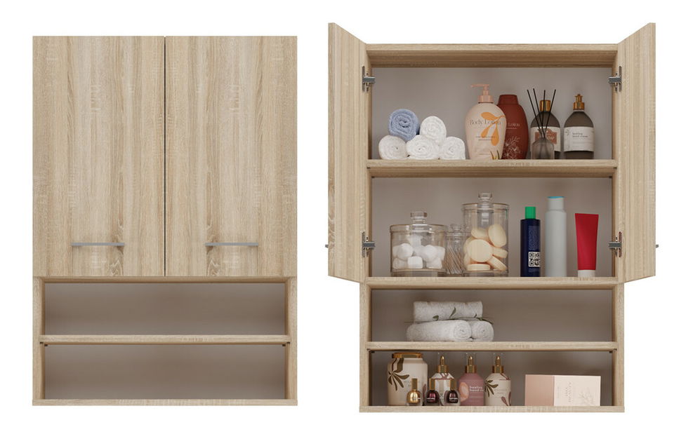 Závěsná koupelnová skříňka Perdieron 1 (dub sonoma)