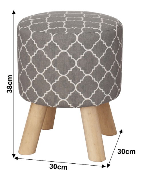 Taburet Bafo New (šedá)