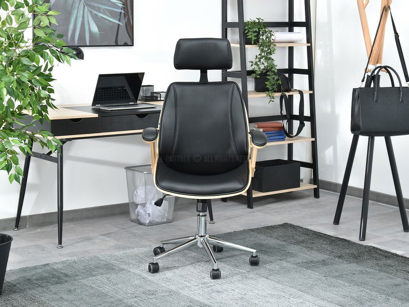 Křeslo Franc (buk černý + chromová)