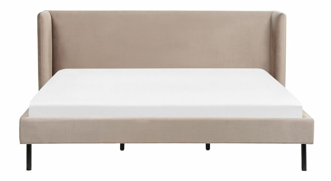 Manželská postel 180 cm Aimei (béžovošedá) (s roštem)