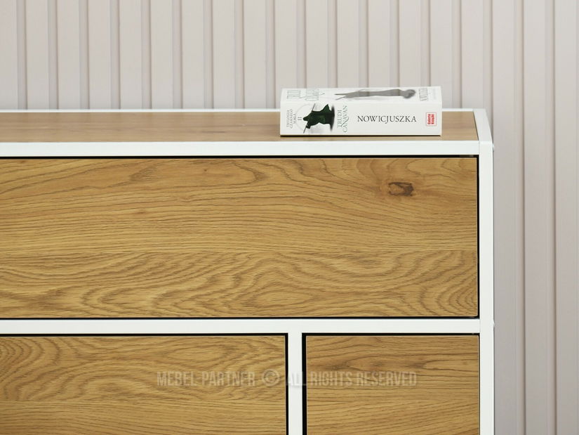 Komoda Soren Kom (dub + bílá)