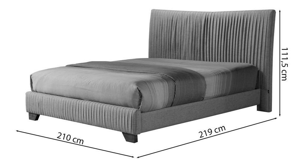 Manželská postel 180 cm Batam olivová0 (s roštem) (béžová + hnědá)