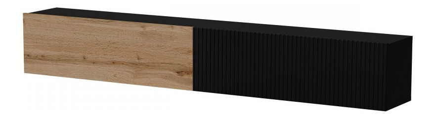 TV skříňka/stolek Brindara 2 (černá + dub wotan)