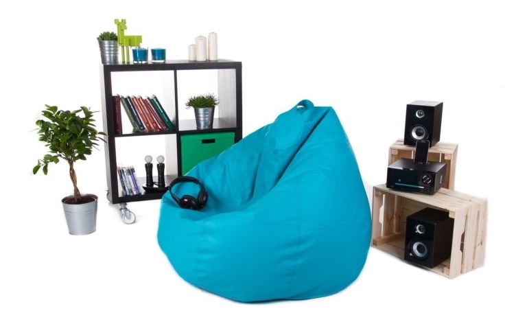 Sedací pytel Hruška XXL (modrá)