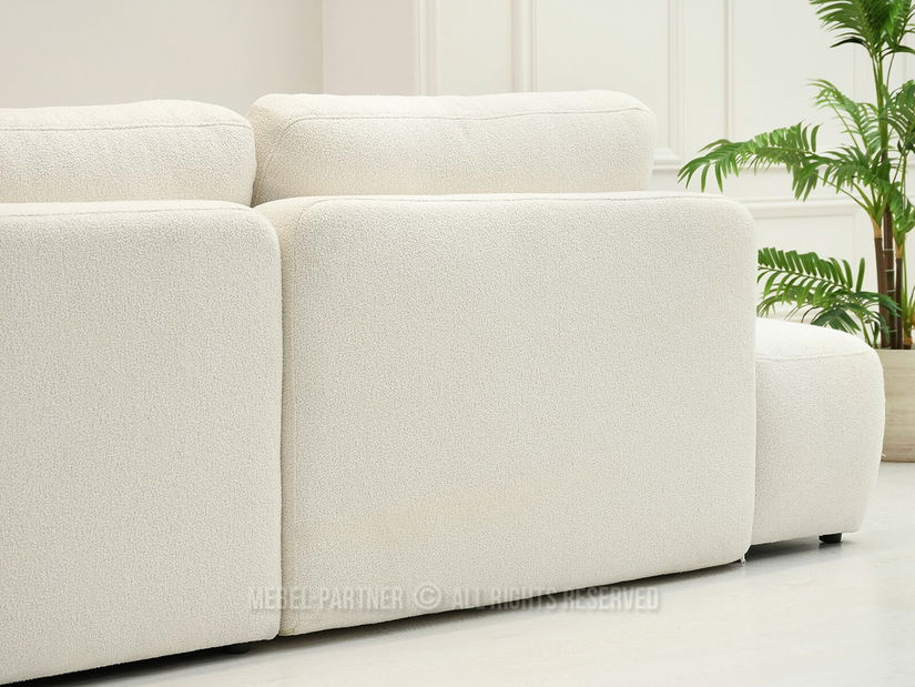 Rohová sedačka Masivos (krémová + černá)