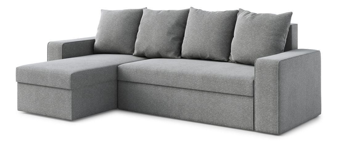 Rohová sedací souprava Duff (L) (šedá)