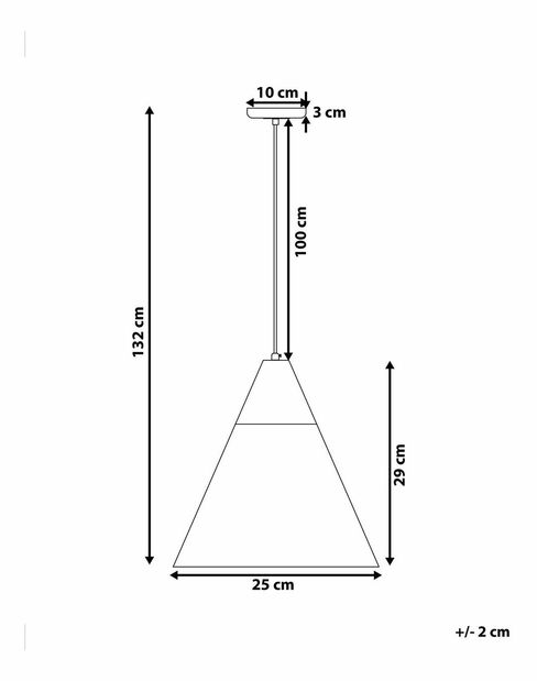 Závěsná lampa Albacete (bílá)