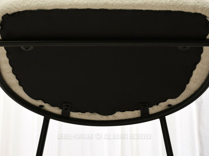 Židle Baggie K (krémová + černá)