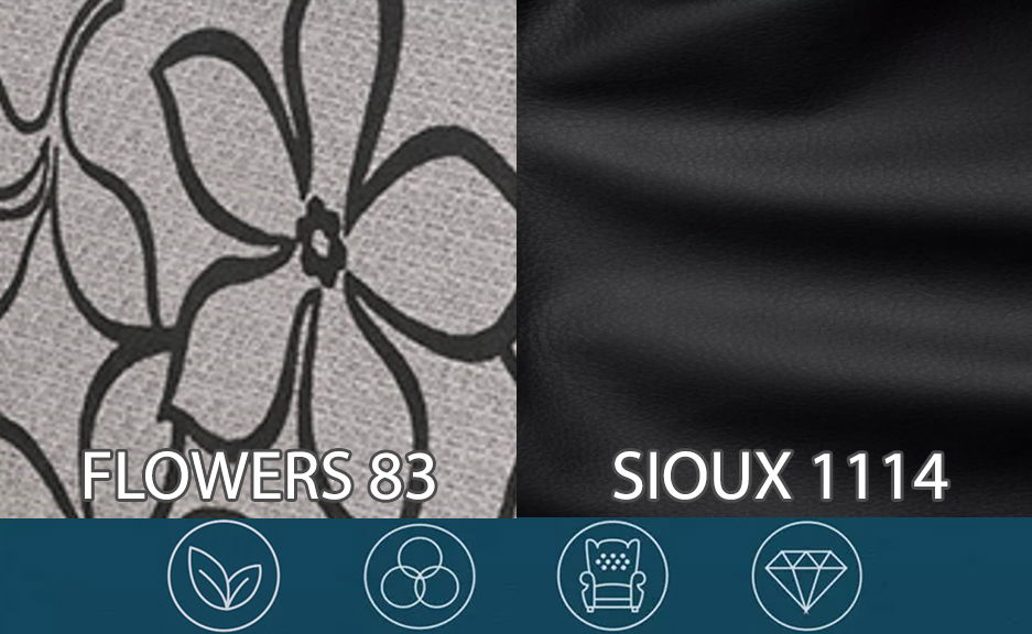 Manželská postel Boxspring 180 cm Lilac Comfort (vzor + černá) (s matrací a úložným prostorem)