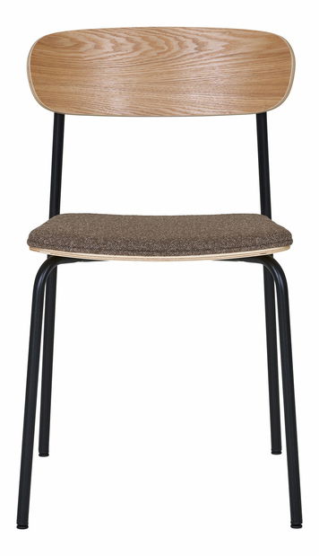 Jídelní židle Emelina 1 (přírodní + hnědá + černá)